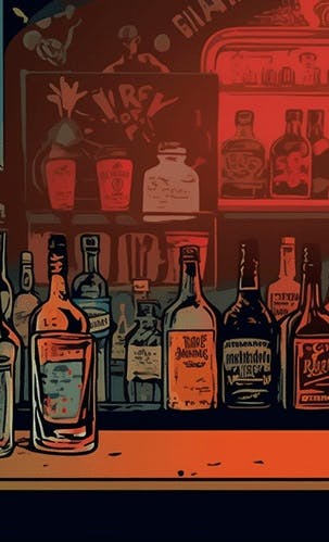 pop art bartender | BarGolfApp.com